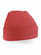 Beechfield Knitted Beanie Cap Red