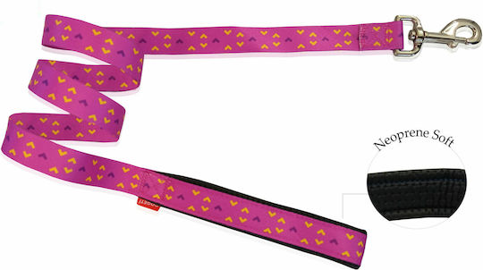 Pet Interest Dog Leash/Lead Strap Motivo Rosa XSmall in Pink color 1.20m x 2.5cm