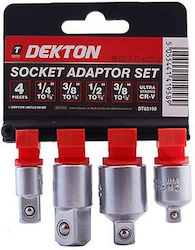 Dekton DT85190 Set De 4 Adaptoare Pentru Prize Și Biți