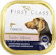 First Class Wet Dog Food Tray with Salmon 1 x 300gr