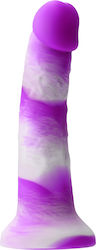 Ns Novelties Colours Pleasures Yum Yum Realistisches Dildo Mit Saugnapf Purple White 19cm