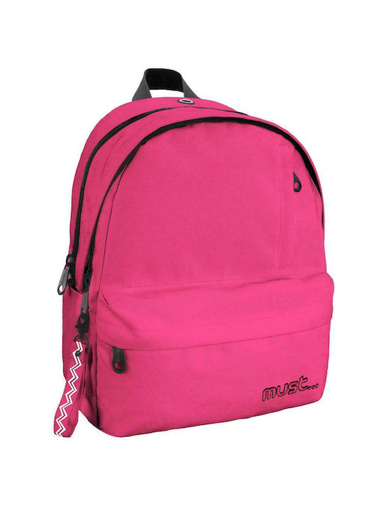 Must Monochrome School Bag Backpack Junior High-High School in Pink color