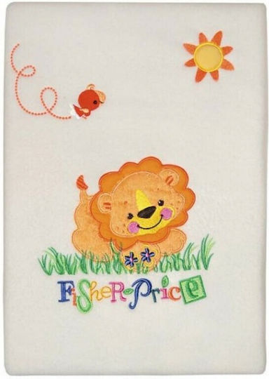 Fisher Price Pătură Pepinieră Swaddling Cu Ursuleț Leu 80x110cm