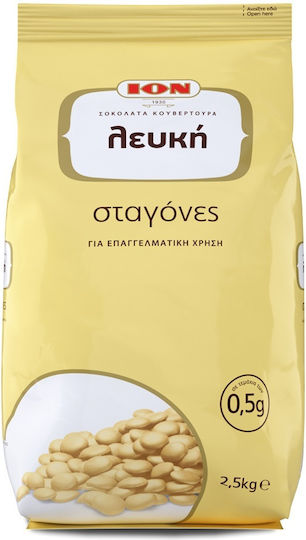 ION White Cooking Chocolate Drops 2500gr