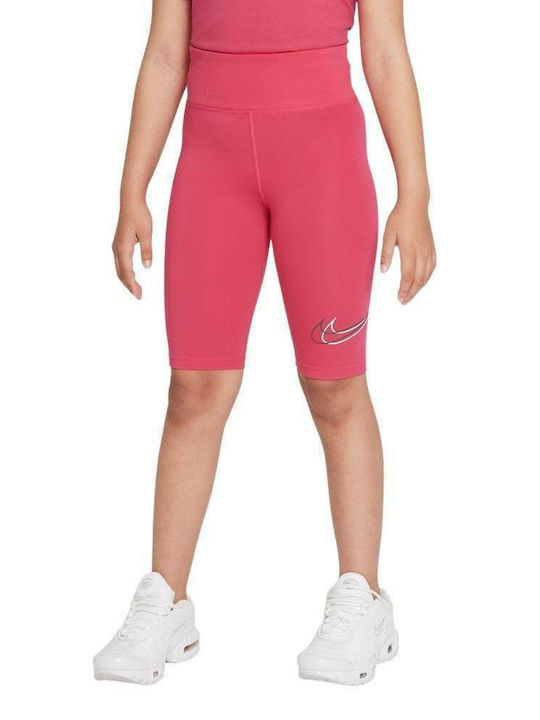 Nike Παιδικό Κολάν Αθλητικό Κοντό Ροζ Sportswear