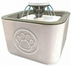 Pet Water Fountain Automatic Cat Waterer Fountain Gray 2.5lt
