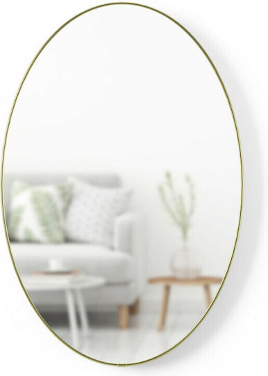 Umbra Hubba Wall Mirror Oval with Gold Metallic Frame 92x61.9cm 1pcs