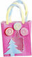 JK Home Decoration Weihnachtlich Tasche für Geschenke Rosa