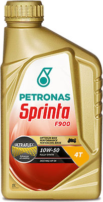 Petronas Sprinta F900 Λάδι Μοτοσυκλέτας για Τετράχρονους Κινητήρες 10W-50 1lt