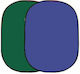 Falcon Eyes Board Fundal Fotografic 148x200cm. Verde/Albastru