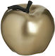 Inart Polyresin Apple Table Decor Χρυσό 10x10x10cm