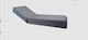 Strom Eco Waterproof Sunbed Cushion with Backrest Grey 200x60 cm