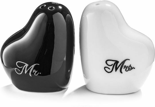 Mr & Mrs Salt and Pepper Set Ceramic 2pcs