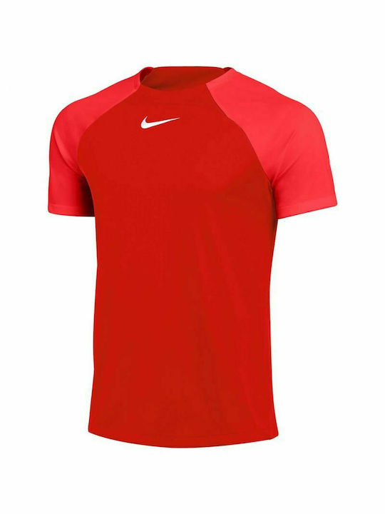 Nike Adacemy Pro Αθλητικό Ανδρικό T-shirt Dri-Fit Κόκκινο με Λογότυπο