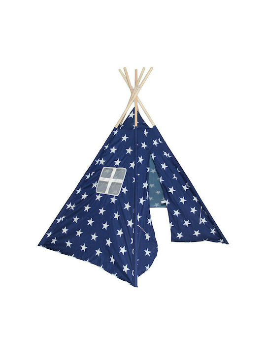 Loco Kids Indian Teepee Play Tent Stars Blue