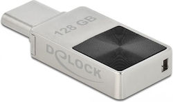 DeLock 128GB USB 3.2 Stick με σύνδεση USB-C Ασημί