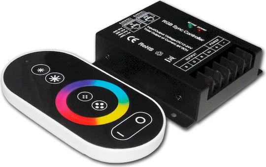 Geyer Ασύρματο RGB Controller Αφής με Τηλεχειριστήριο LTKRF12288