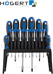 Högert Set 18 Magnetic Screwdrivers with 18 Interchangeable Tips