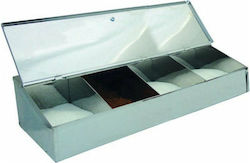 Quadruple Coffee Box Inox L33xW24xH10cm