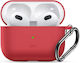 Silicone Case with Keychain Red for Apple AirPods 3