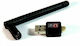 Makant C01G0140076 Αντάπτορας Δικτύου USB με Ασύρματη Σύνδεση Wi-Fi 150Mbps και Αποσπώμενη Κεραία