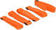 DeLock Hook-and-Loop Cable Ties Plastic 300mm x 20mm in Orange Colour (5 pcs) (18707)