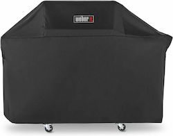 Weber Grill Cover Black from Polyester with UV Protection 110.24x18.54x65.02cm