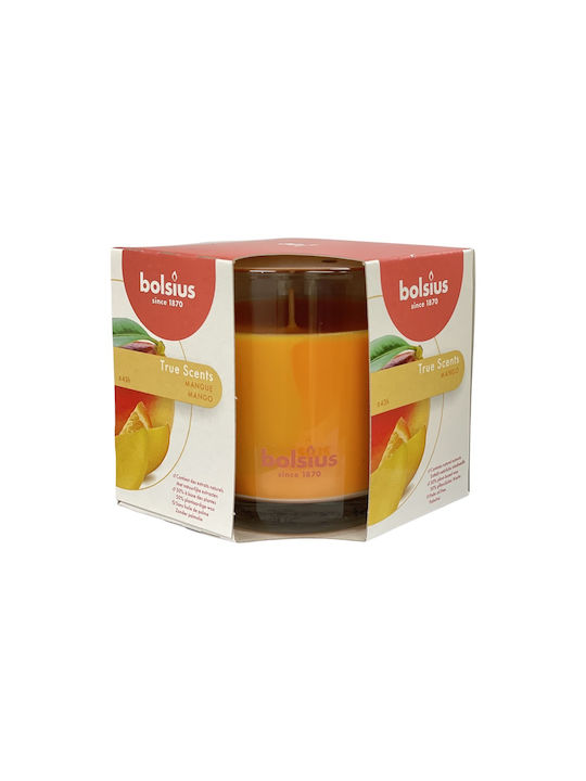 Scented Candle in Glass Glass 95/95 Bolsius - Mango