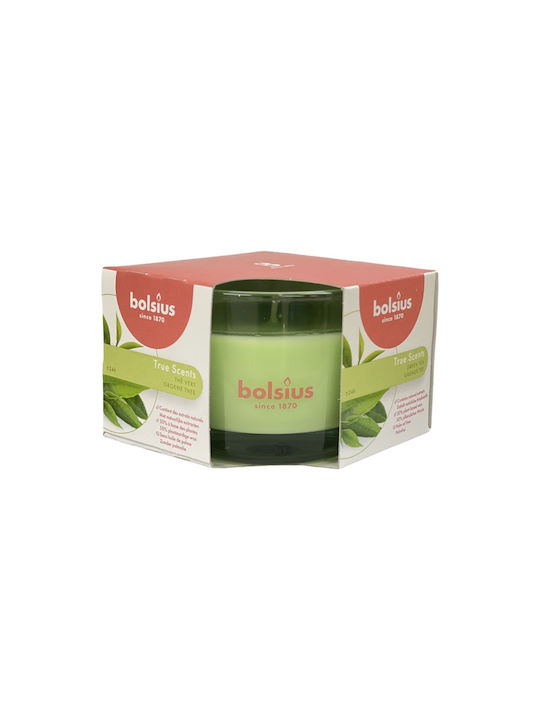 Scented Candle in Glass Glass 63/90 Bolsius - Green Tea