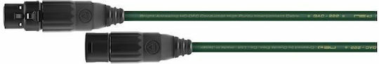 Oyaide QAC-222 Kabel XLR-Stecker - XLR-Buchse Grün 5m