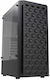 Darkflash DK300 Gaming Midi Tower Κουτί Υπολογιστή με Πλαϊνό Παράθυρο Μαύρο