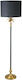 InTheBox Floor Lamp H160xW41cm. with Socket for Bulb E27 Black
