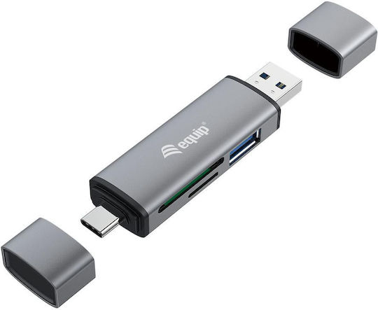 Equip Card Reader USB 3.0 Type-C για SD