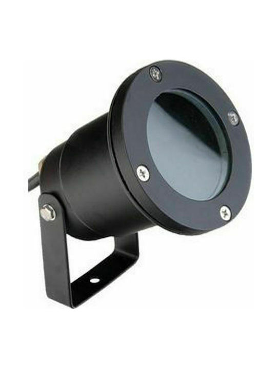 Evivak GL-810SP Outdoor Floor Lamp Projektor IP65 for GU10 Bulb Schwarz