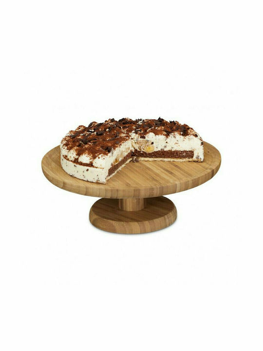 Relaxdays Tortieră Lemn cu Picior Maro 33x33x11.5buc