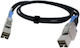 QNap Mini SAS - Mini SAS Cable 1m Μαύρο (CAB-SAS10M-8644)