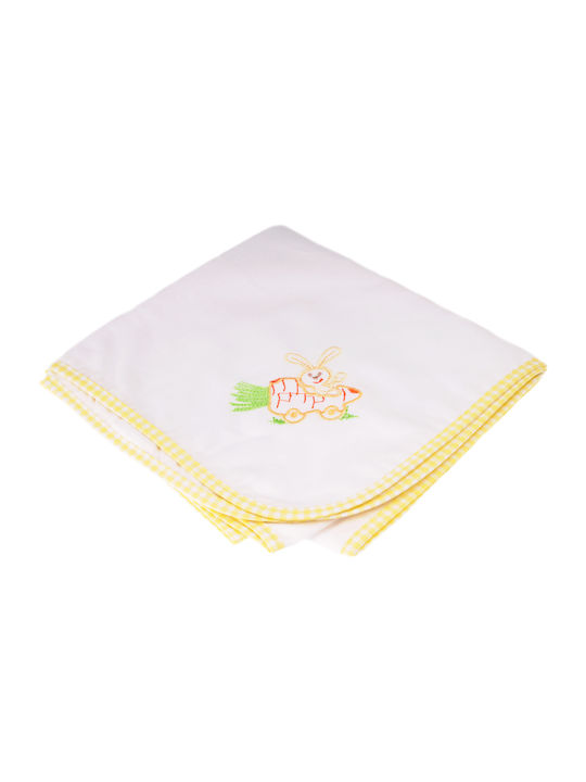 Bunny Bebe Baby Swaddle Blanket Cotton Yellow xcm