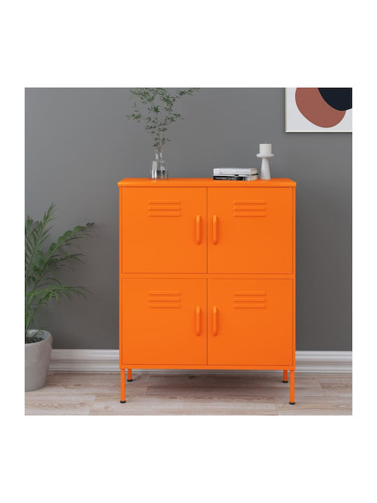 Kabinett Büro Πορτοκαλί 80x35x101.5cm