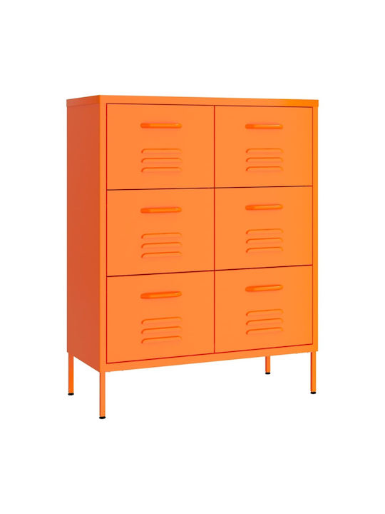 Чекмеджета Офис Метална Orange 80x35x101.5см