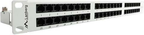Lanberg Patch Panel για Rack 1U 19" 48 Θυρών cat5e Γκρι