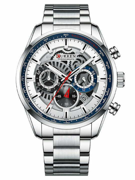 Curren Men's Watch 45mm Chronograph Battery wit...