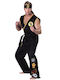 Carnival Men's Costume Cobra Kai Μαύρος Μαχητής