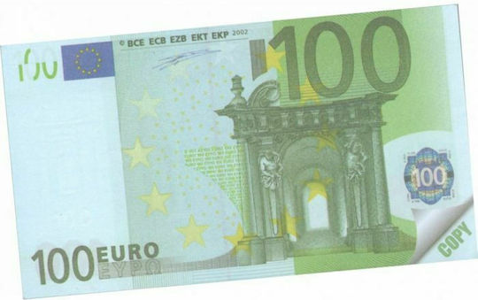 Uni Pap Money Notes 100€ Блокнот 70 Листа Квадратни Зелен