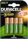 Duracell Wiederaufladbare Batterien AA Ni-MH 1300mAh 4Stück