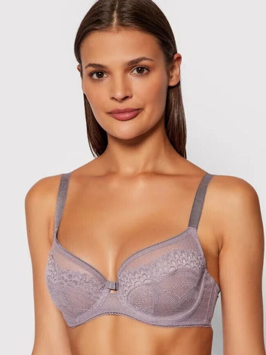 Beauty-Full Darling W02 Minimizer Minimizer Bra without Padding Underwire Purple