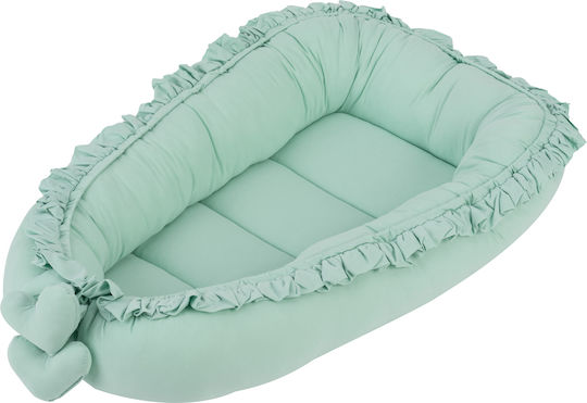 Tuttolina Royal Flounce Baby Nest Mint 80x55cm