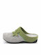 Anatomical Leather Women's Slippers Green