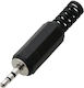 Blow Ștecher Jack de 2,5 mm masculin Negru (DM-1175)