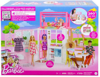 Mattel Barbie House (Kitchen, Dining Room, Bathroom & Bedroom Loft) (HCD47)