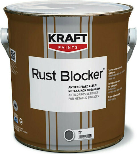 Kraft Rust Blocker Αστάρι Μαύρο Κατάλληλο για Μέταλλο 0.375lt
